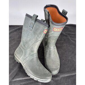 Hunter Original Green Rubber Rain Boots Uk9 Us10 Eu43